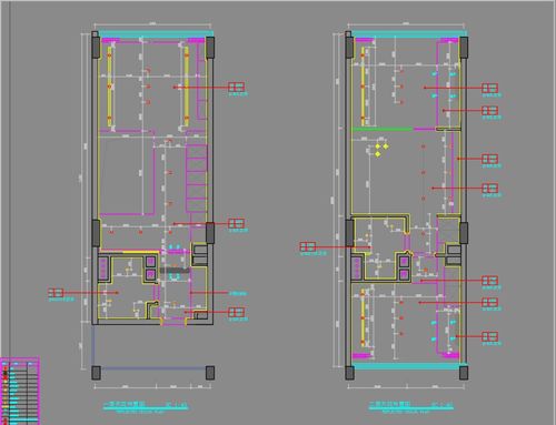 两层60㎡LOFT风格小户型样板房装修施工图纸 含设计方案 软装方案